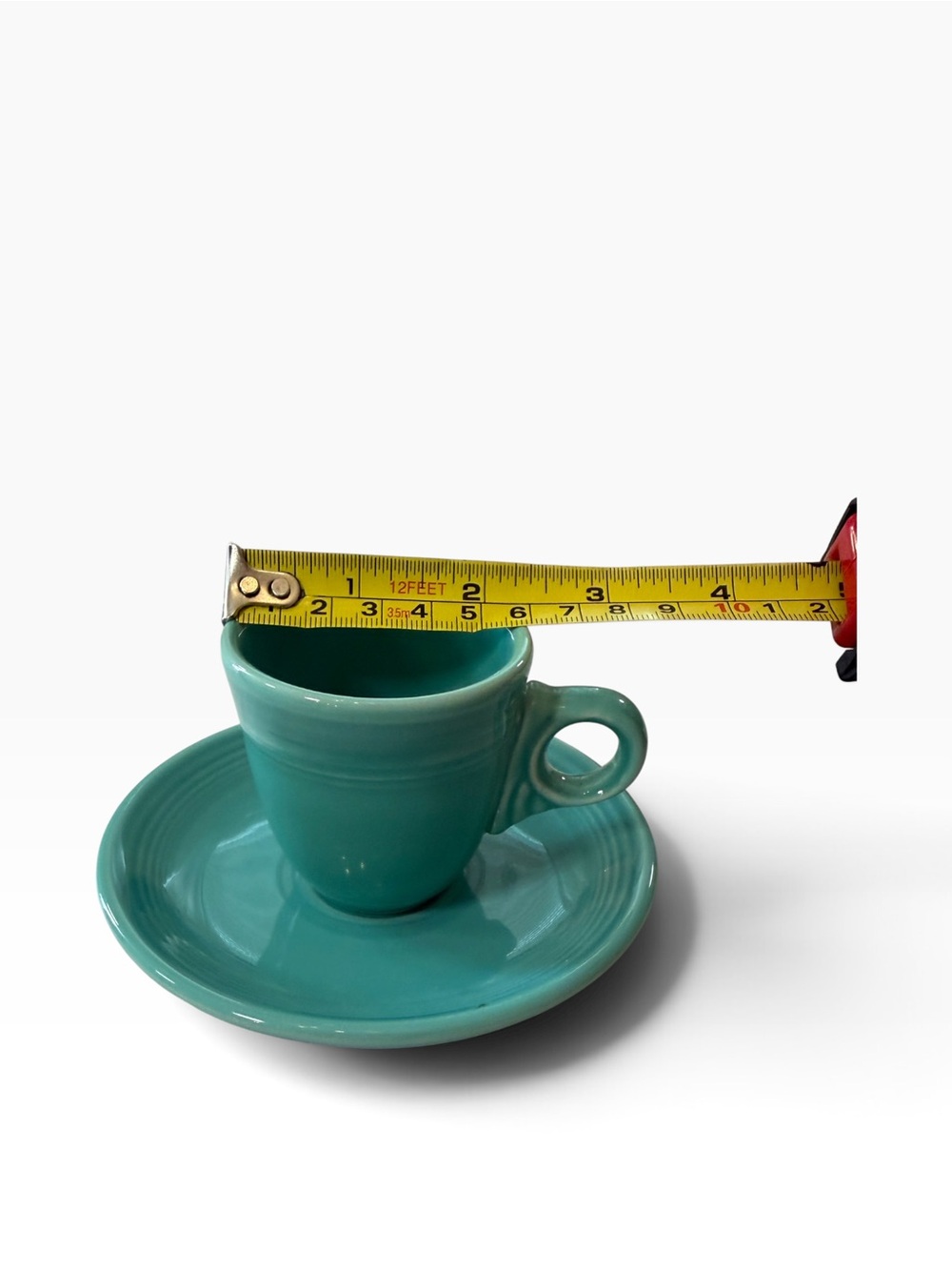 Fiestaware Turquoise Espresso Cup and Saucer - Picture 2 of 6